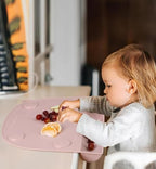 PandaEar pink and linen toddler placemats 2 pack set layout