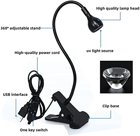Portable UV light for resin curing and nail art