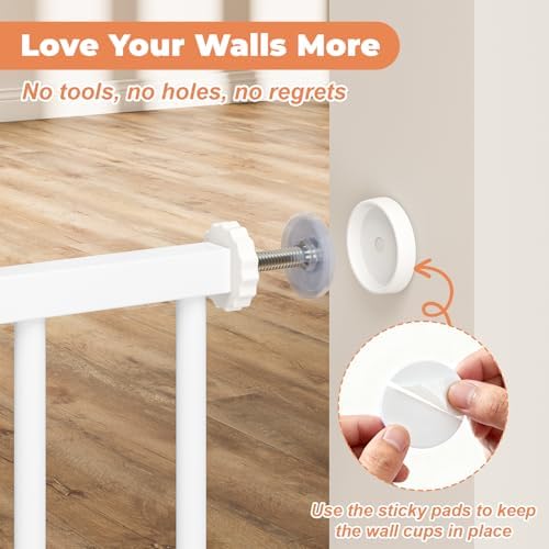 Adjustable child safety gate fitting twenty nine to forty inch wide hallway