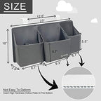 Surebaby grey diaper caddy folded flat for travel