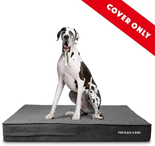 The Dog's Balls plush outer cover zipper detail view premium quality pet bedding