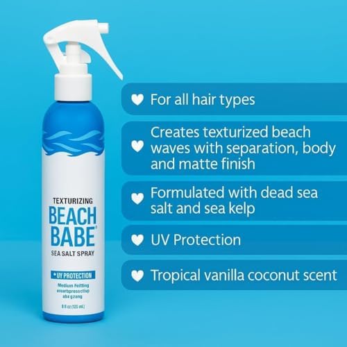 Not Your Mother's Beach Babe Sea Salt Spray side view showing ingredients
