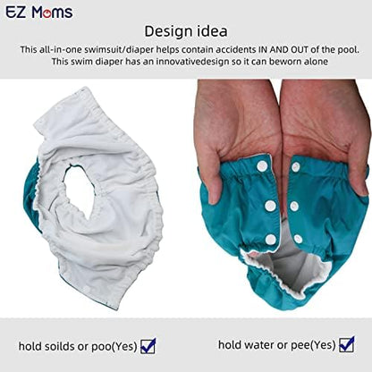 EZ Moms reusable swim diaper soft interior fabric texture