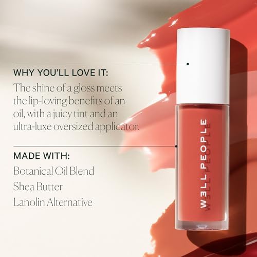 Well People Lush Lip Tinted Oil, Moisturizing Lip Oil For Nourishing & Conditioning Lips, Adds Sheer Color, Vegan & Cruelty-free, Soft Peony - Image 5