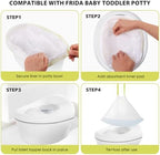 Runhike toddler travel potty liner in use