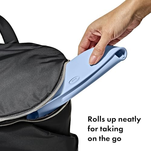 Drizzle grey and Dusk blue infant bibs waterproof material demonstration