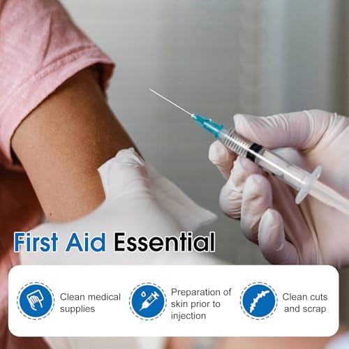 CareLiving 2-ply disposable antiseptic wipes for first aid and medical use.