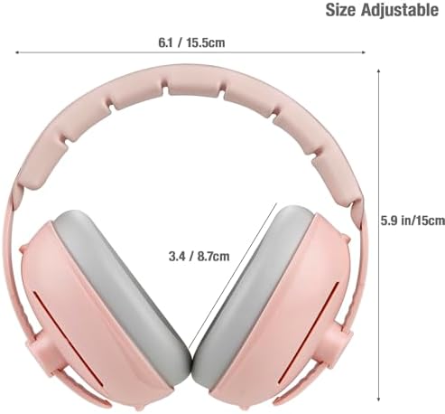 Toddler wearing PandaEar noise cancelling headphones for hearing safety