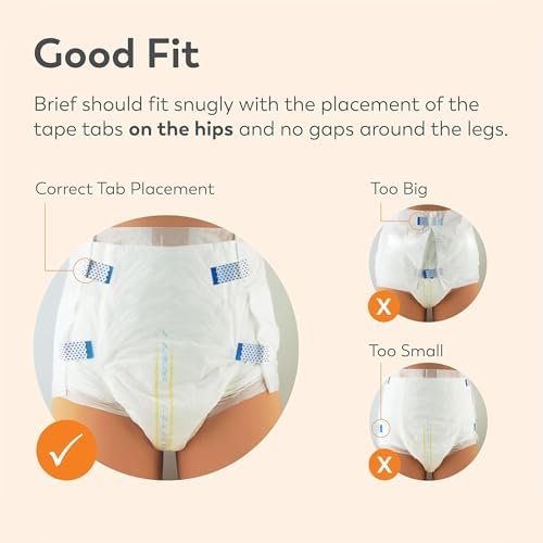 Tranquility premium disposable briefs medium 96 count back view