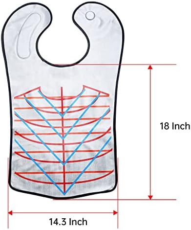 PERFEHAIR Salon Hairdressing Cape showcasing the clear angular and straight cutting guidelines for precision layering