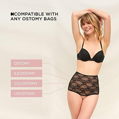 SIIL colostomy bag cover lingerie with supportive elastic fabric