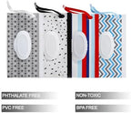 PandaEar portable wet wipe pouch showing flip-top lid