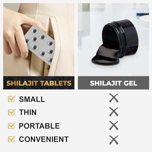 Premium Himalayan organic shilajit tablets showing authentic immune and vitality support