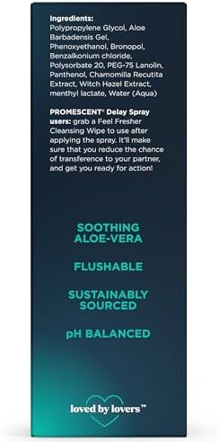 Promescent intimate cleansing wipes for men and women imported to India.