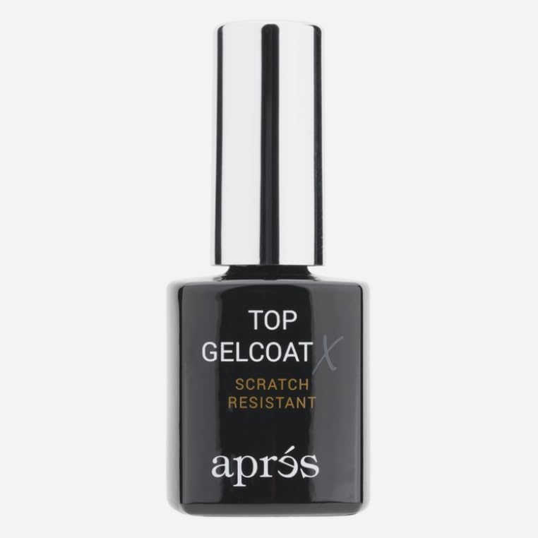 APRÉS Top Gelcoat X 15ml bottle front view professional scratch resistant glossy top coat