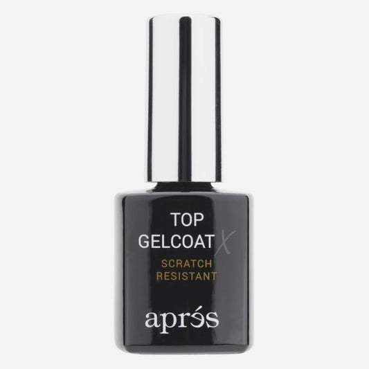 APRÉS Top Gelcoat X 15ml bottle front view professional scratch resistant glossy top coat