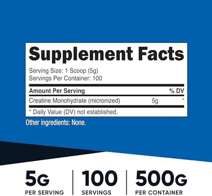 5g per serving creatine supplement powder for strength and endurance training