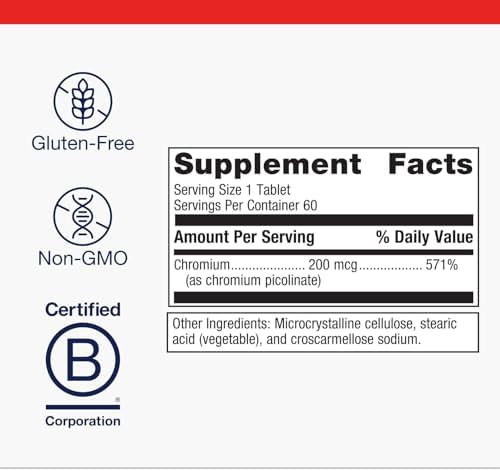 Metagenics non GMO gluten free chromium picolinate essential trace mineral capsules.