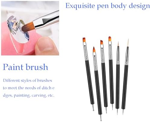 Ypymod nail art brush set for salon and home use