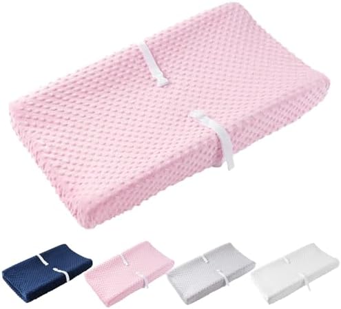 Loonah pink baby changing pad packaged view
