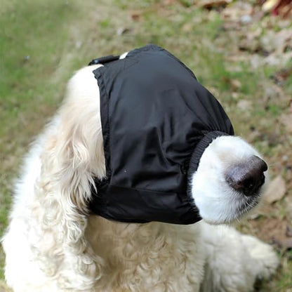 NACOCO calming cap buckle mechanism close up for easy pet wearability