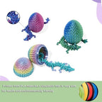 Blue and purple 3D printed dragon eggs for office desk decor
