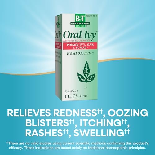 Homeopathic drops for poison oak and sumac rash relief