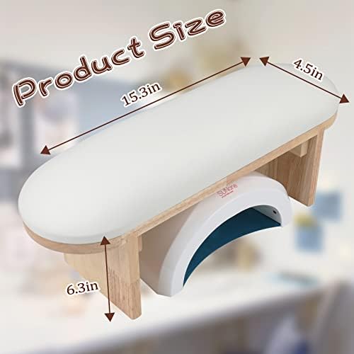 Angnya manicure hand rest cushion over a professional nail lamp