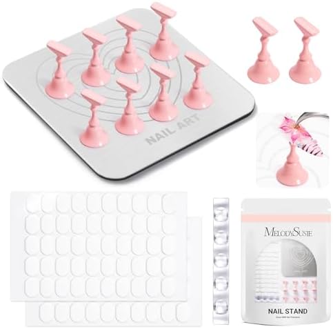 MelodySusie nail stand for press ons front view with heart base