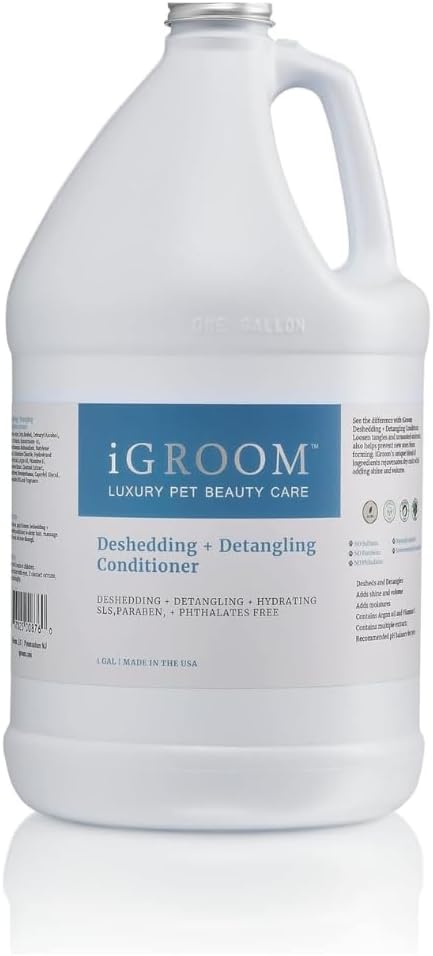 iGroom Deshedding & Detangling Dog Conditioner, Luxury Pet Beauty Care, Loosen Tangles + Unwanted Undercoat, Adds Shine + Volume, Made in USA (16 OZ) - Image 9