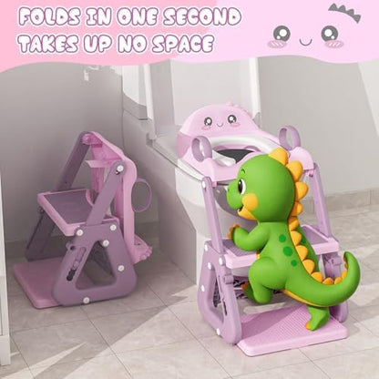 Toddler step stool function being utilized independently near a wash basin area