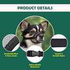 Ohnso dog muzzle showing secure buckle and hardware detail