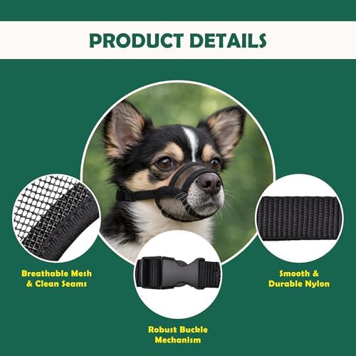 Ohnso dog muzzle showing secure buckle and hardware detail