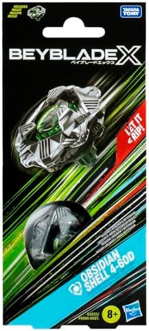 Authentic Takara Tomy Obsidian Shell battle top side profile