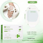 Clear medical adhesive patch applied to skin for securing an IV catheter safely