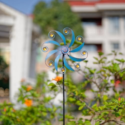 Stargarden wind spinner showing rust-resistant metal finish
