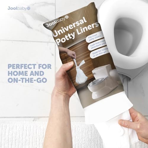 Sixty count pack of premium white disposable potty bags