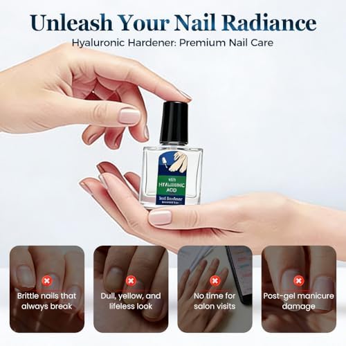 Close up of nail care serum texture and brush