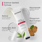 Close-up of Bestkiss Retinol Neck Cream dispensing product on roller