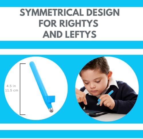 Montessori inspired fine motor skills training stylus on touchscreen device