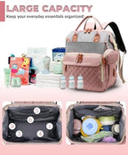 Lamroro diaper backpack displayed with foldable changing pad