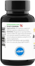 Premium USA imported Monoherb Andrographis dietary supplement packaging side view