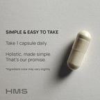 Top view of HMS Nutrition R-Lipoic Acid bottle cap and safety seal.