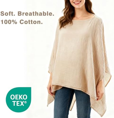 Konssy nursing cover used as a breathable car seat canopy