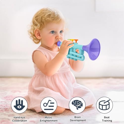 Vanplay imported musical instruments for toddlers arranged for creative sensory play.