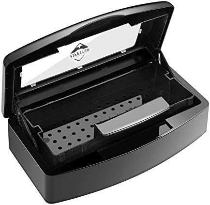 Aifeiter plastic sterilizing tray black front view