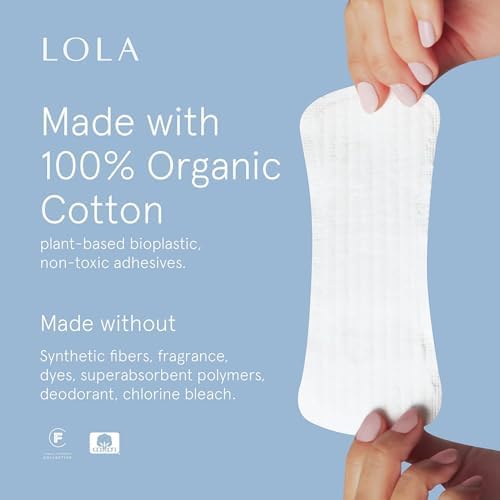 Close up of LOLA breathable cotton liner texture showing organic top sheet.