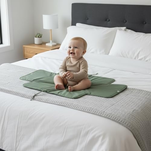 Zicoto portable changing mat fitting into a diaper bag