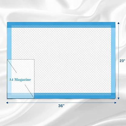 Sofyfine adult incontinence underpads unfolded flat to demonstrate the large surface coverage and quilted texture.