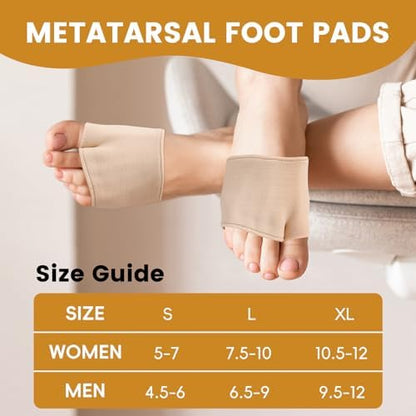 Unisex shock absorbing forefoot sleeves showing the soft medical grade material